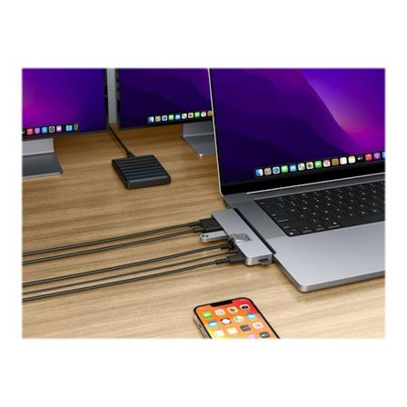 Hyper, HyperDrive DUO PRO 7-i-2 USB-C Hub til MacBook Air/Pro 2016-2020
