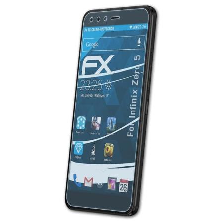 atFoliX 3x skjermbeskytter kompatibel med Infinix Zero 5 skjermbeskytter klar