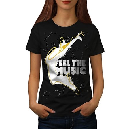 House Dj Song Dance Women Blackt-shirt