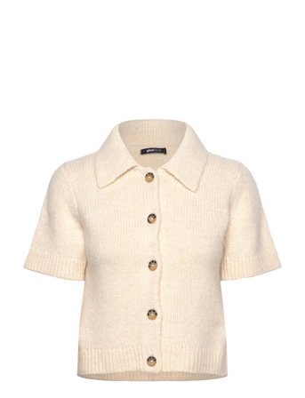 Gina Tricot Knitted Cardigan - Cream - L