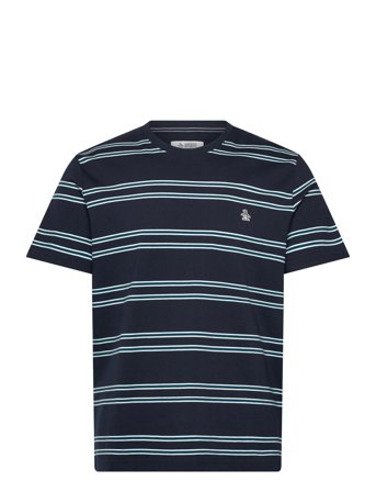 Original Penguin S/S Multi Stripe Tee - Navy - S