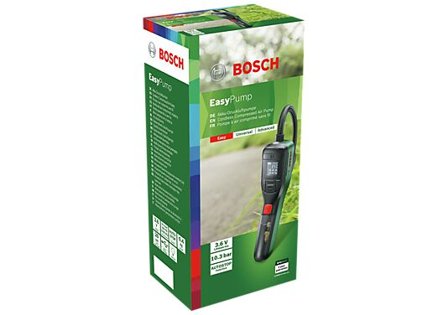 BOSCH LUFTPUMPE EASYPUMP MED ULIKE FORSATSER TIL SYKKELVENTIL 3,6V