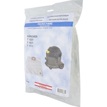 Vacuum Filter Bags Kärcher T12/1,T15/1 ,T17/1 5P