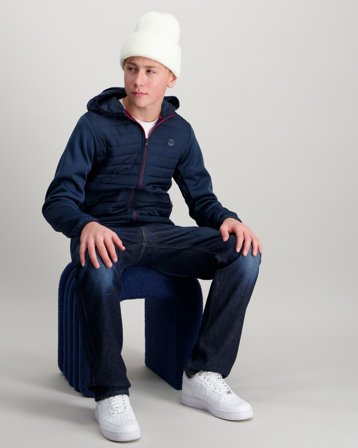 Jack & Jones JJEMULTI QUILTED JACKET NOOS JNR Blau Jacken Jungen - Kids Brand Store