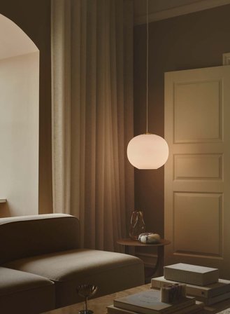 Navone taklampe Ø40 - opal