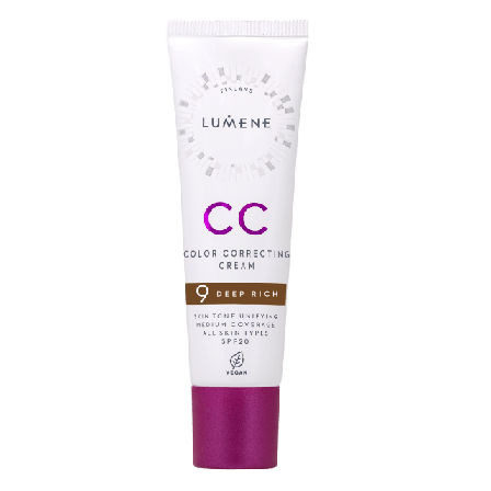 Lumene CC Color Correcting Cream SPF 20 Foundation Dam Brun 30 ML