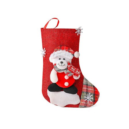 Jule-Sokk Henge Xmas Tre Peis Gavepose Ikke-vevd Stoff