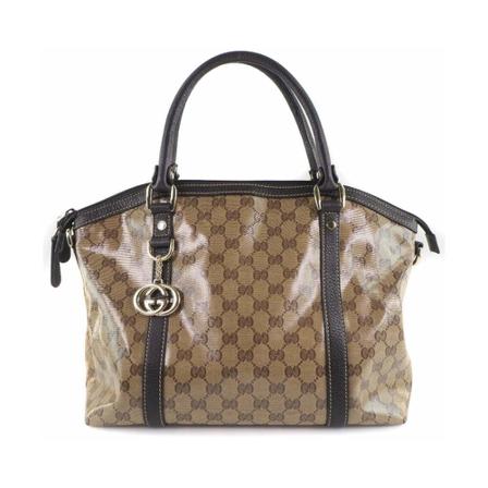 Gucci Vintage, Pre-owned GG crystal Beige, Dames, Maat:ONE Size,Canvas