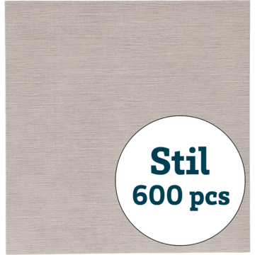 SERVIETT STIL SØLVGRÅ 40x40CM