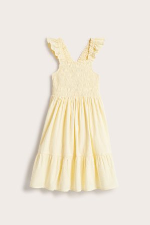 Kappahl | Kjole i seersucker | Lys beige