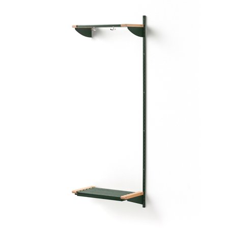 Wandgarderobenschrank JEPPE mit Hutablage, Anbauelement, 1790x600x310 mm, grün/birke