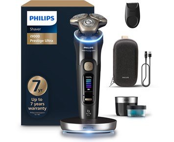 Philips i9000 Prestige Ultra Shaver XP9400/31 - Rakapparat för våt- och torrakning med SkinIQ Pro