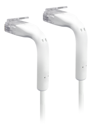 Ubiquiti UniFi Cat6 patchkabel - 3m - hvit - ultratynn og fleksibel