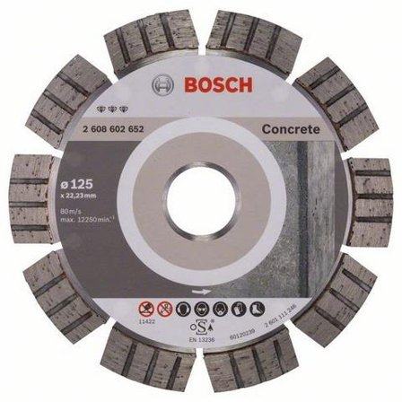Bosch Best for Concrete Kappeskive 125x22,23mm, Maskintilbehør & forbruk