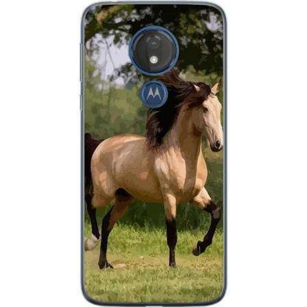 Motorola Moto G7 Power Genomskinligt Skal Häst