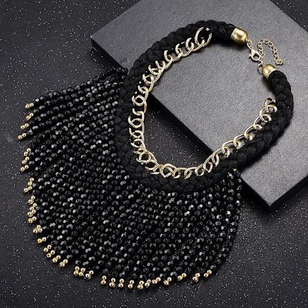 Amazon Utrikeshandel Accessoarer Mode Resin Tofs Burst Halsband Europeiska An