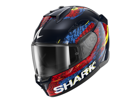 Integralhjelm SHARK D-Skwal 3 Speed-Vib Blå/Rød M