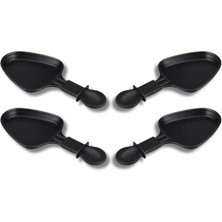 Tarttumattomat raclette-pannut, 1–12 kappaleen setti, mini raclette -kolmio, jossa on ergonominen ja helposti puhdistettava apuväline