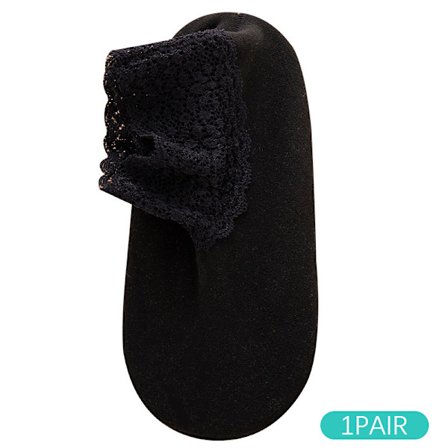 Velvet Lattiasukat Pitsi Naisten Silikoni Liukumaton Keskiputki paksu