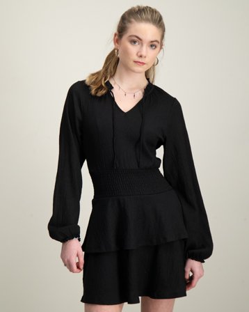 RYVLS Ruffle Dress Svart Kjoler Jente - Kids Brand Store