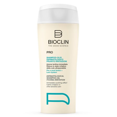 BIOCLIN Cura dei Capelli PRO - Shampoo-Olio Dermatologico Prurito Irritazioni 200ml - Shampoo Delicato