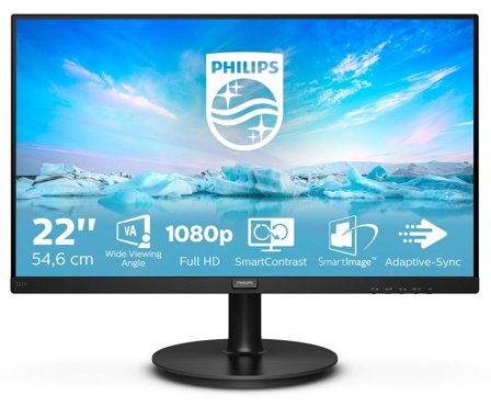 Philips V-line 221V8 - LED-skjerm - Full HD (1080p) - 22"