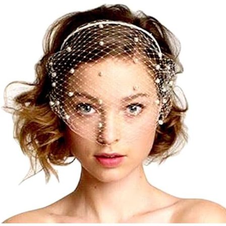 Fuglebur-slør til brude, bryllupshovedbånd, polterabend, w