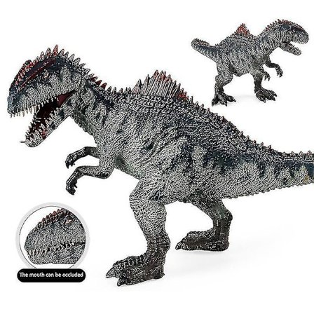 Giganotosaurus med bevægelig kæbe legetøjsdinosaur dyrefigurer børnemodel legetøj