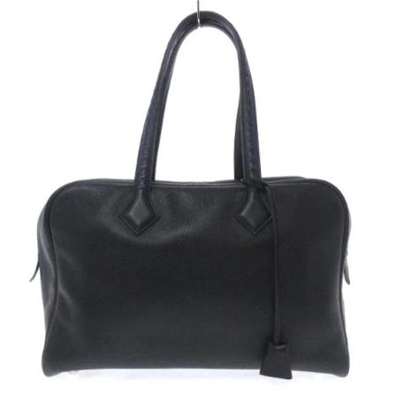 Hermès Vintage Pre-owned Leather handbags svart, Dam Vintage Väskor, Dam, Storlek: ONE SIZE