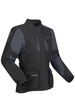 Chaqueta de Moto Mujer Bering Siberia Negro/Gris 44