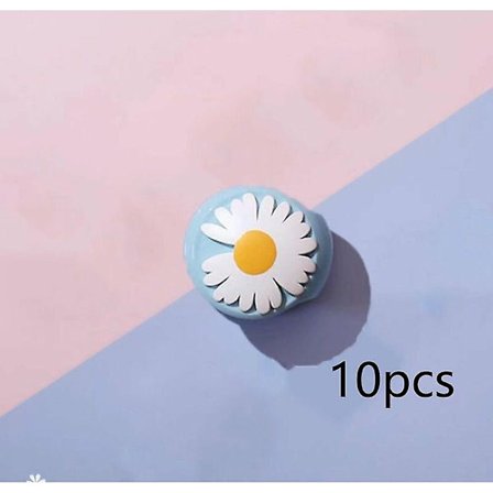 Daisy Sikkerheds Nålefri Dyneholder Dynbetræk Sofatæppe Lagen Snap Usynlig Hjem Anti-Run Dyne 10 stk Blå