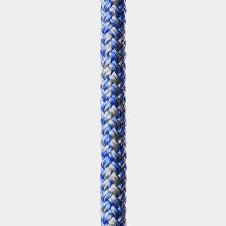 Rope by the metre Regatta Ropes Lena, Dyneema/Haytex core, 16-plait polyester cover, grey/blue, Ø12 mm