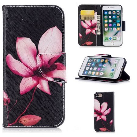 Plånboksfodral Apple iPhone 7 – Rosa Blomma