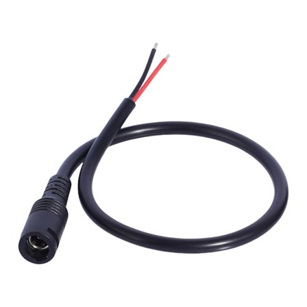 18AWG 5.5x2.1mm strømkabel med sikker roterende lås til solpanel