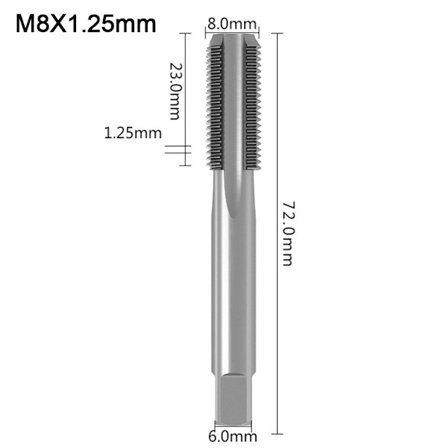 Tap Drill Bit Shank Tap Drill Bits M8X1.25 RETT RETT