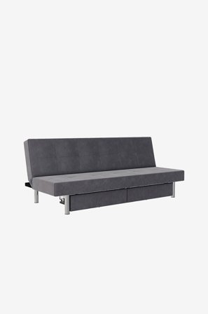 Loft24 - Futon med oppbevaring Erica - Grå - Sofaer - Fra Homeroom