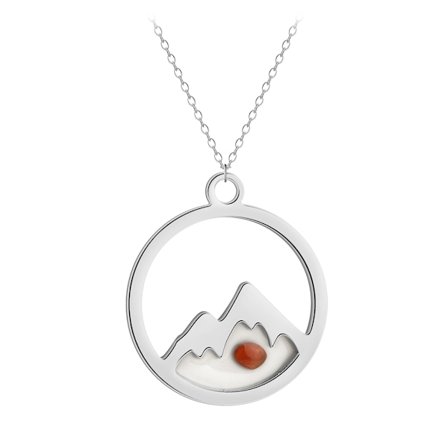 Halsband "Tro kan flytta berg" Rostfritt stål Silver Guldpläterat Litet Senapsfrö Religiösa Smycken Kristna Gåvor