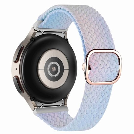 Samsung Galaxy Watch 5 / 5 Pro / 4 elastiskt klockarmband i nylon med dubbla färger - Färgning Av Streamer