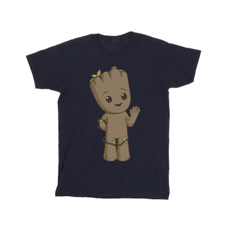 Marvel herr I Am Groot söt Groot T-shirt M marinblå