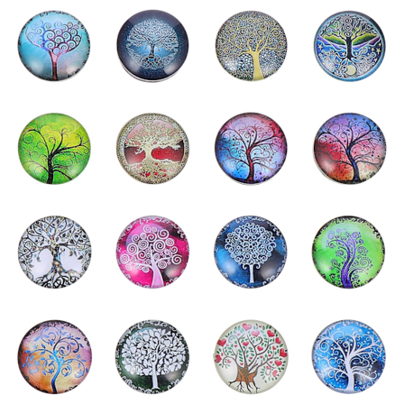 16-pakke treformet kjøleskapsmagnet krystallglass kjøleskapsmagnet (2X2 cm, farge)