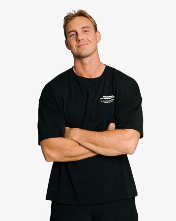 MM Sports Box Tee Engineered, Black - XXL