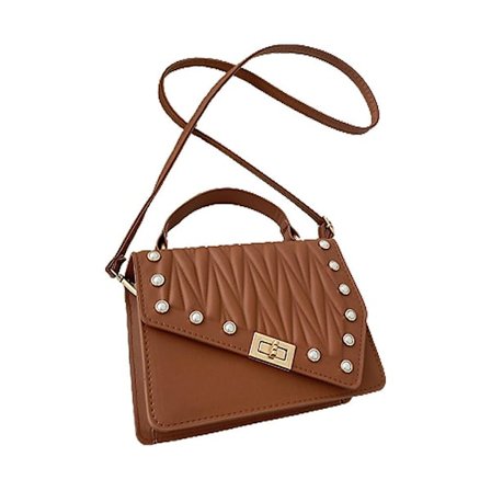 Crossbody-väska - axelväska, liten fyrkantig handväska med modekedja, handväska för kvällskopplingar