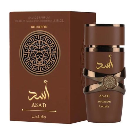 Lattafa Asad Bourbon Fragrance Spray for menn og kvinner 100ml
