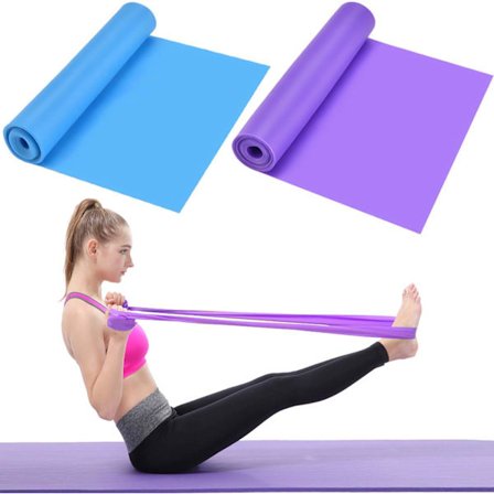 x 1,5 m elastiska motståndsband för träning, unisex motståndsband för pilates, yoga, rehabilitering, stretching, balett, styrketräning