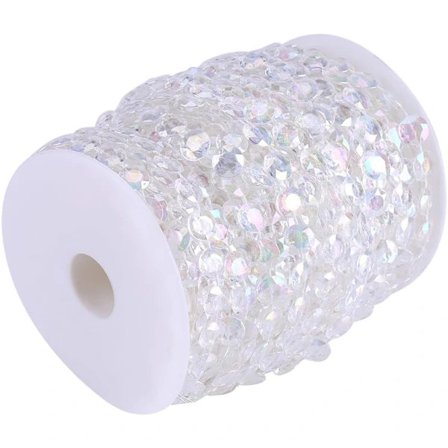 NY-30m 98ft Gardiner Pärlor Akryyli Kristaller Diamant DIY Ovi Ripustus