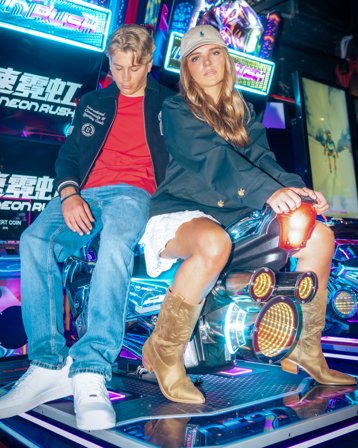 RYVLS Sthlm Short Trench Blå Jakker Jente - Kids Brand Store