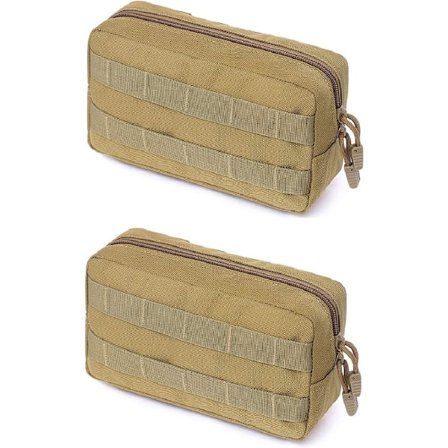 2 st Militär Taktisk EDC Väska Molle Bältesväska Multifunktionell H