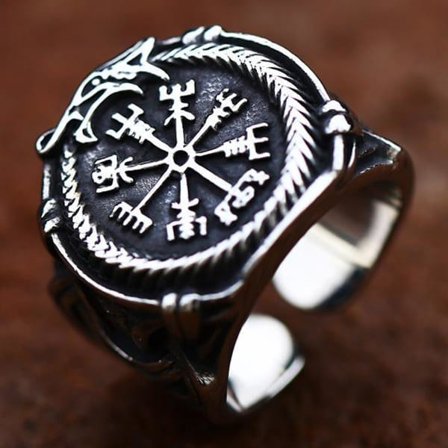 Ring - Nordisk Mytologi - Vegvisir och midgårdsormen