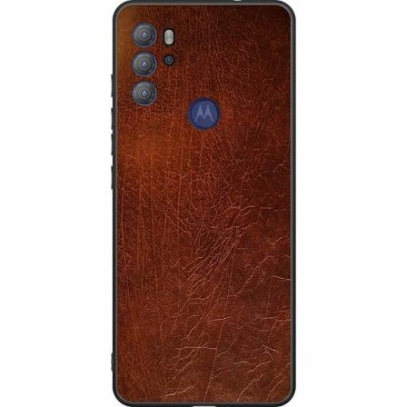 Motorola Moto G60s Svart Skal Leather