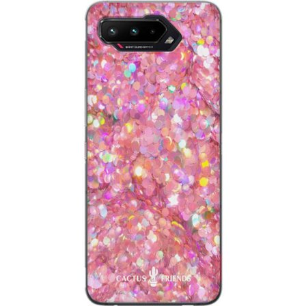 Kompatibel Mobilcover til Asus Asus ROG Phone 5 Cactus and Friends – PinkGlitter